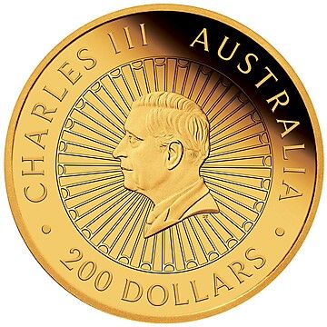 2024 200 Dollars – Charles III (1st Portrait – Year of the Dragon – Gold Proof)