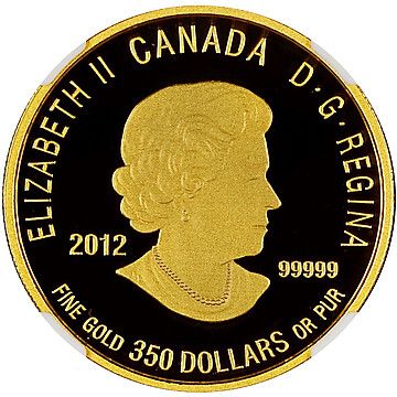 2012 350 Dollars – Elizabeth II (War of 1812; Sir Isaac Brock)