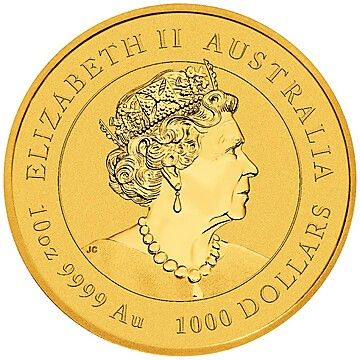 2021 1000 Dollars – Elizabeth II (6th Portrait – Year of the Ox – Gold Bullion Coin)