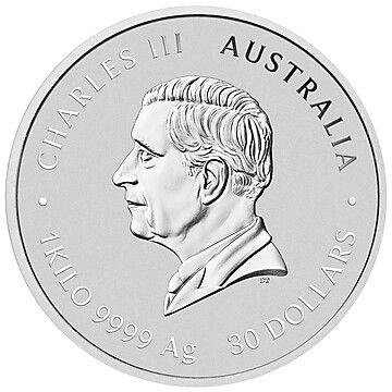 30 Dollars – Charles III (1st Portrait – Year of the Snake – Silver)