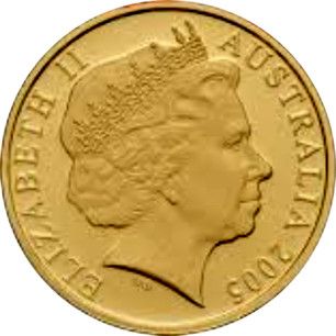 2005 20 Cents – Elizabeth II (4th Portrait – End of WW2 – Gold Proof)