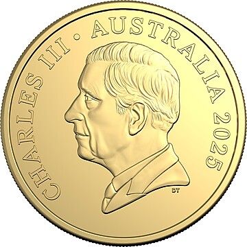 2025 1 Dollar – Charles III (1st Portrait – Gold)