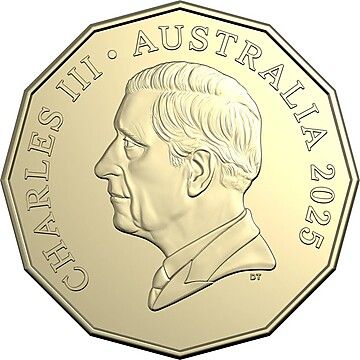 2025 50 Cents – Charles III (1st Portrait – Gold)