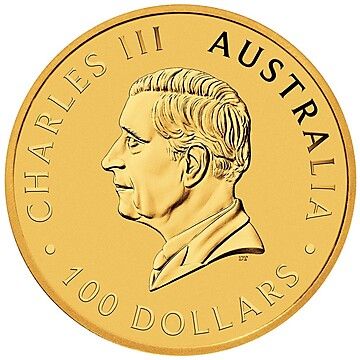 2026 100 Dollars – Charles III (1st Portrait – Australian Kangaroo – Gold Bullion Coin)