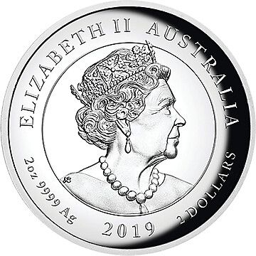2 Dollars – Elizabeth II (6th Portrait – Double Dragon – Silver Proof High Relief)