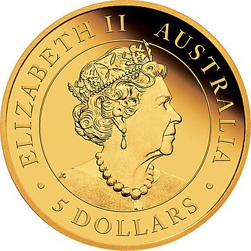 2019 5 Dollars – Elizabeth II (4th Portrait – Australian Nugget)