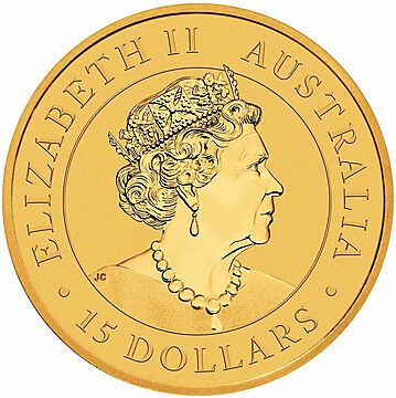 2019 15 Dollars – Elizabeth II (4th Portrait – Australian Nugget)
