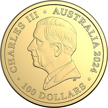 2024 100 Dollars – Charles III (1st Portrait – Giraffe – Gold Bullion Coin)