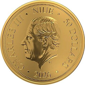 2025-2026 50 Dollars – Charles III (Hawksbill Turtle)