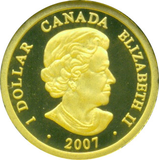 2007 1 Dollar – Elizabeth II (Gold Louis)