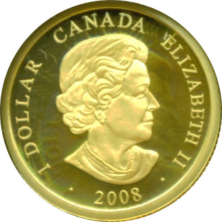 2008 1 Dollar – Elizabeth II (Gold Louis)