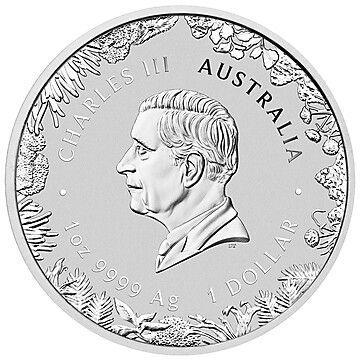 1 Dollar – Charles III (1st Portrait – Wonders of Australia – The Outback – Silver)