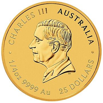 2024 25 Dollars – Charles III (1st Portrait – Dragon – Gold)