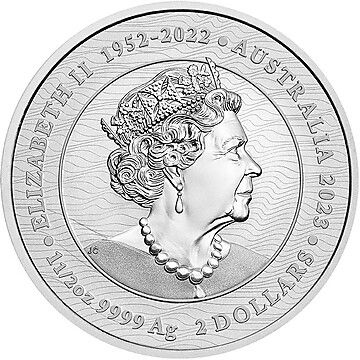 2 Dollars – Elizabeth II (6th Portrait; In the name of – Whale Shark; Silver Bullion)