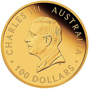 2026 100 Dollars – Charles III (1st Portrait – Australian Koala – Gold Proof Coloured)