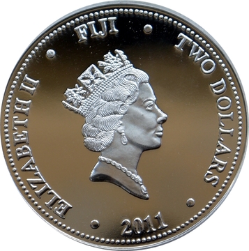 2011 2 Dollars – Elizabeth II (Pacific Swordfish; Silver Bullion)