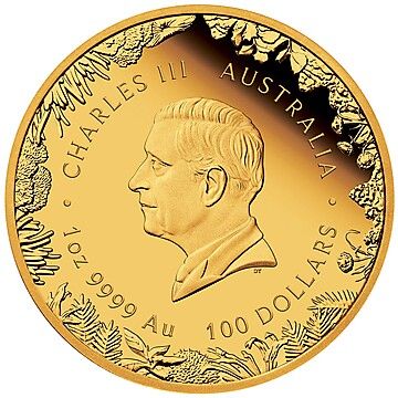 2026 100 Dollars – Charles III (1st Portrait – Wonders of Australia – The Outback – Gold Proof)