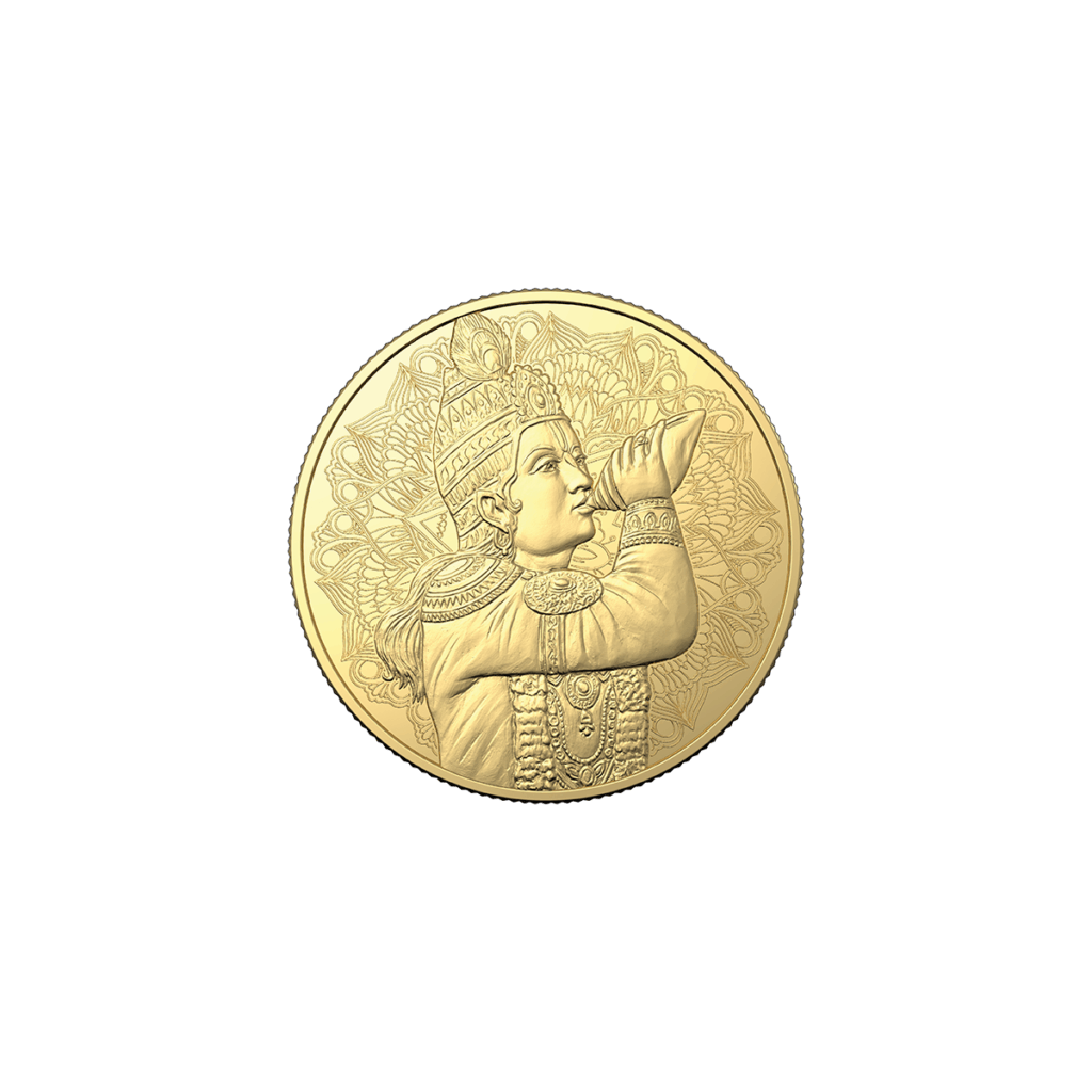 5g ABC Bhagwan Krishna Gold Coin