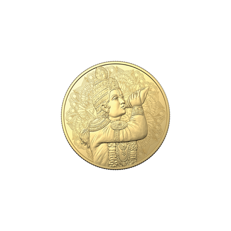 5g ABC Bhagwan Krishna Gold Coin