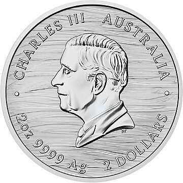 2 Dollars – Charles III (1st Portrait – Griffin – Silver)