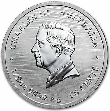 50 Cents – Charles III (1st Portrait – Griffin – Silver)
