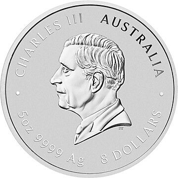8 Dollars – Charles III (1st Portrait – Year of the Goat – Silver)