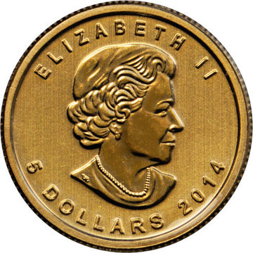 2014 5 Dollars – Elizabeth II (Five Blessings; Gold)