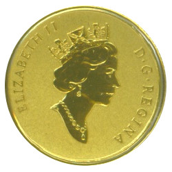 2015 10 Dollars – Elizabeth II (Maple leaves and 3rd Effigy)