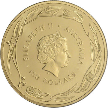 2016-2020 100 Dollars – Elizabeth II (4th Portrait – Kangaroo – Gold Bullion Coin)