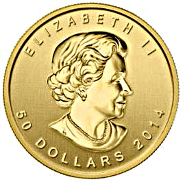 2014 50 Dollars – Elizabeth II (Five Blessings; Gold)