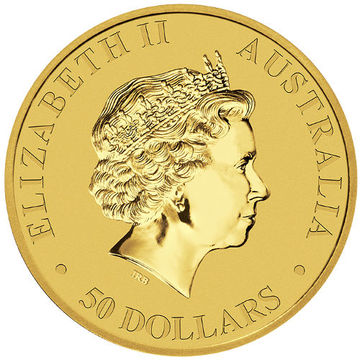 2016 50 Dollars – Elizabeth II (4th Portrait – Kangaroo – Gold Bullion Coin)