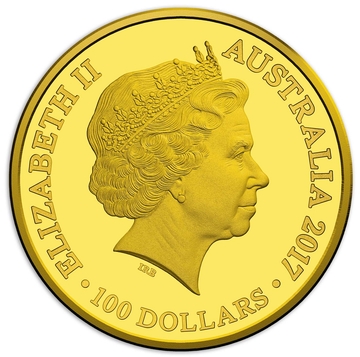 2016-2019 100 Dollars – Elizabeth II (4th Portrait – Kangaroo Sunset – Gold Bullion Coin)